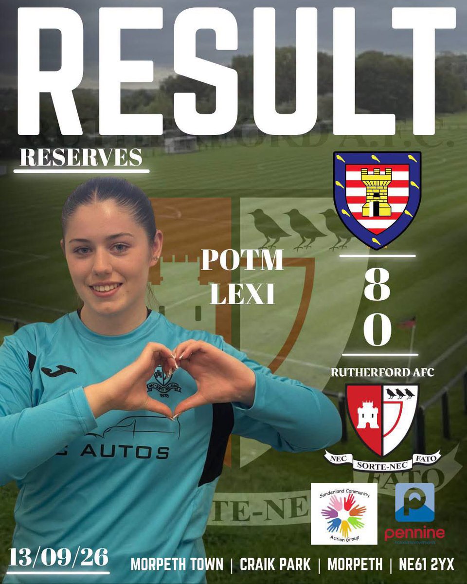 NyxbyteNFT's tweet photo. Today saw our reserves travel away to Morpeth Town Women AFC

A game against a well organised and attacking team like Morpeth is always a hard game, but the team never gave up and will take the lessons and put their full focus onto the cup game next week

Well done girls 👏⚽️❤️🖤 https://t.co/f23oE4sX8A