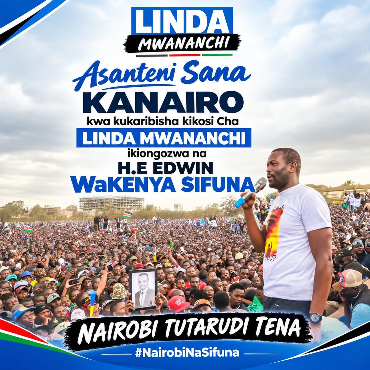 JaphethOtieno01's tweet photo. Asanteni sana Kanairo, for the love and warm reception in welcoming the Linda Mwananchi team, led by the 6th President H.E. Edwin WaKenya Sifuna.

Your love is realand the energy is unmatched. Thank you Nairobi Base. 

Tutarudi Tena!!
#NairobiNaSifuna #SisiNdioSifuna https://t.co/cxsMO8XNWK
