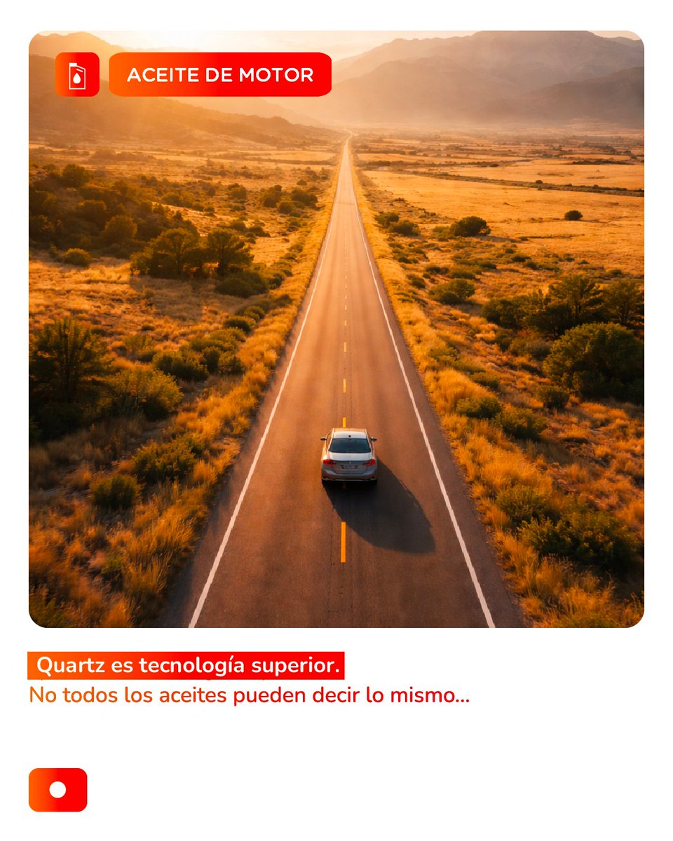 AltaCreena7zdu's tweet photo. La confianza de las grandes automotrices se gana en el laboratorio y se demuestra en la ruta. Los lubricantes Quartz de TotalEnergies cumplen los estándares de calidad y desempeño que los motores actuales necesitan. Encuéntralos con nuestro https://t.co/Batp3u4gw7