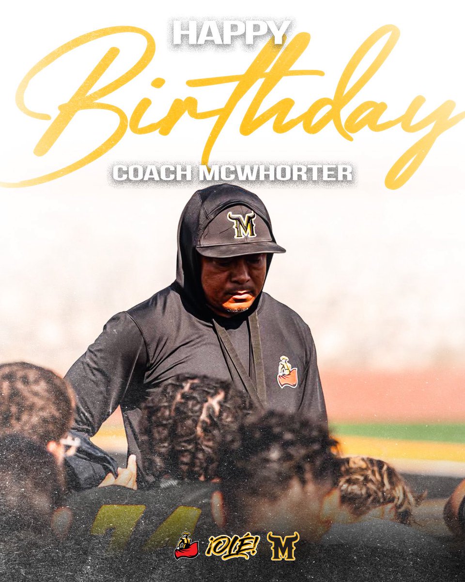 PHSMATADORFB's tweet photo. Happy Birthday to The Leader, Coach McWhorter! 🤘 https://t.co/hkzPgK5M8r