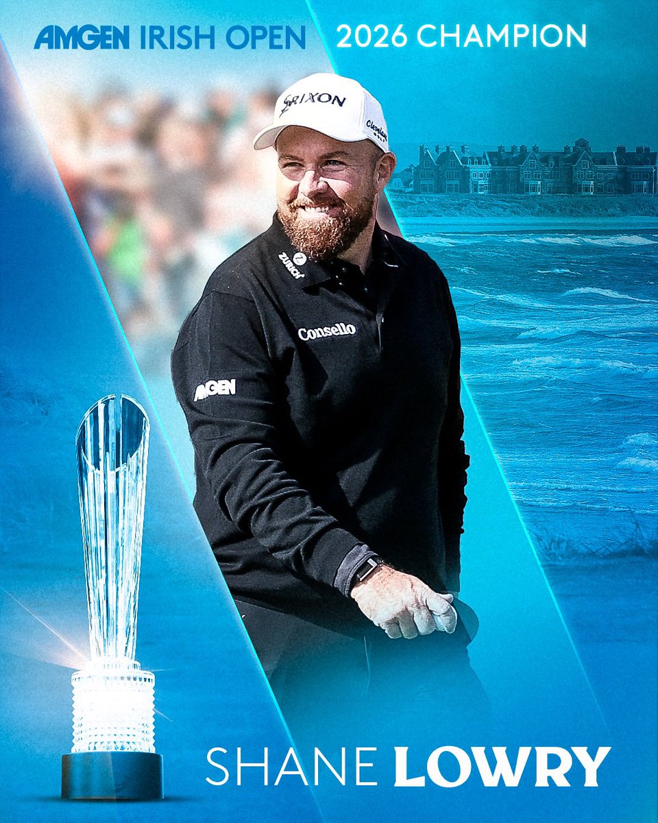 IrishOpen_'s tweet photo. SHANE LOWRY WINS THE AMGEN IRISH OPEN! 🇮🇪🏆 https://t.co/4sRE8bsTXW