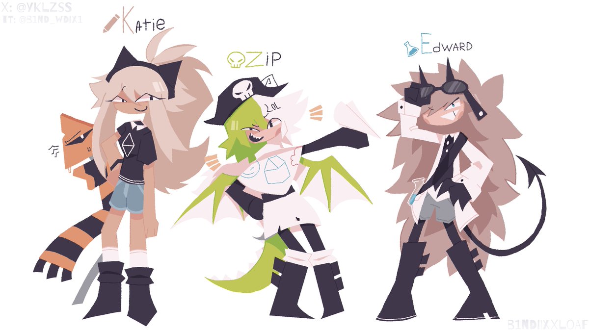 yklzss's tweet photo. Colored fpe 2/6!!!
 I didn’t know this post would blow up! The other characters are still a work in progress!! Maybe I’ll post more tomorrow :3
#Katieverse
#Fpe https://t.co/siVStC3iH7