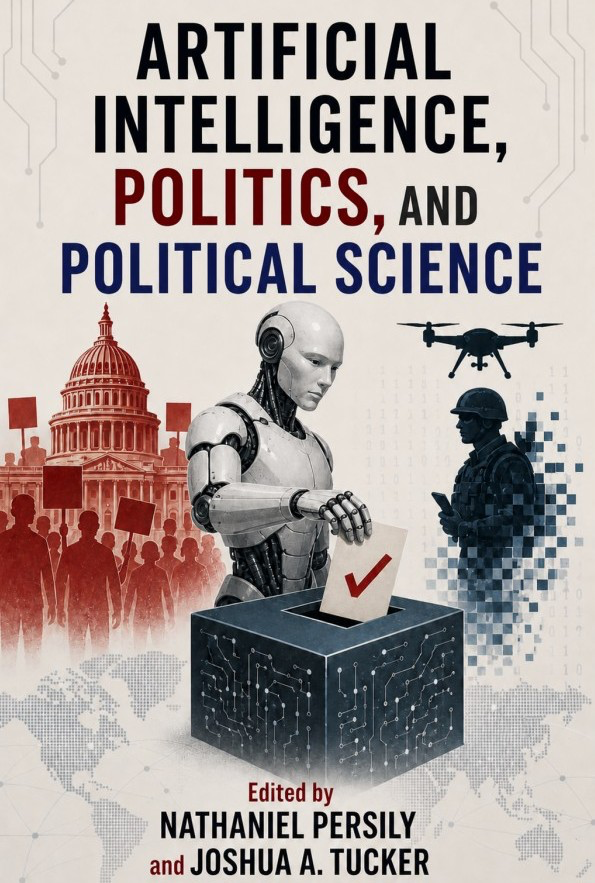 BrendanNyhan's tweet photo. Now online: AI, Politics, and Political Science edited by @persily and @j_a_tucker with many chapters by great folks, including ours on the effects of AI on the online info ecosystem https://t.co/eQn8GZ12z2