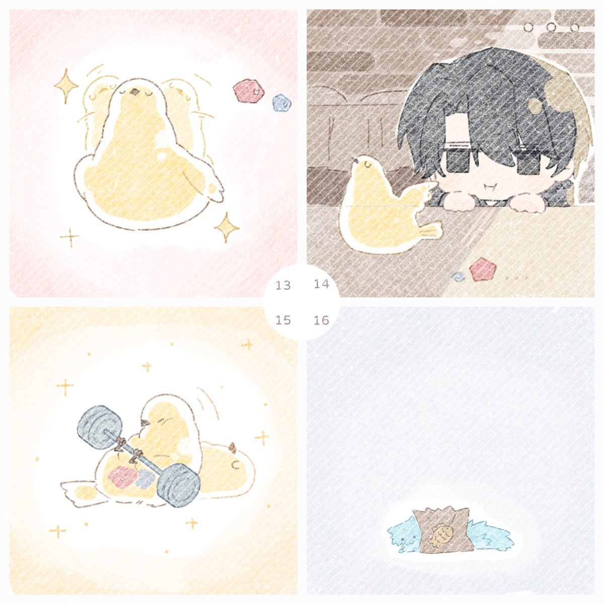 vfLTbJVExnGwVsv's tweet photo. 也是畫出來了
方便大家看，弄成4格漫畫版
#던전을그리는화가 #던그화 https://t.co/0fpSrozW4M