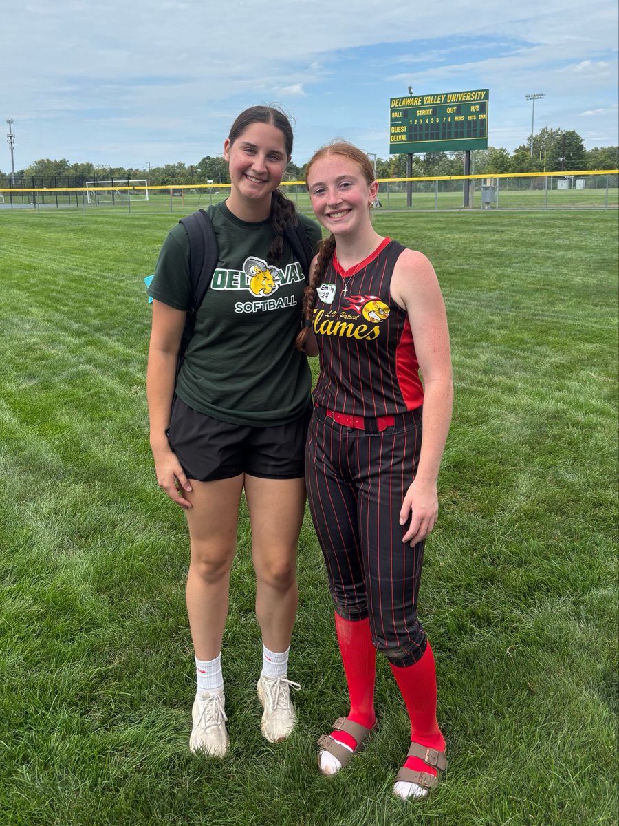 EmilyDiehl2027's tweet photo. Yesterday @DelValSB hosted their fall prospect camp, and I had the pleasure of attending! I had such a great time getting to know the players and coaches even better, it felt so good to be back on campus! Thank you to everyone who made it such an awesome day! 

@_jamiestefani @CreatingAces @ExtraInningSB @CoastRecruits @SBRRetweets @SoftballDown @LegacyLegendsS1 @EastCoastFP @Softball_Home