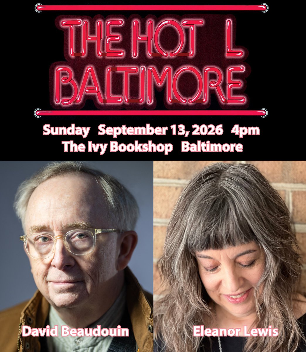 SmartishPace's tweet photo. Today! 4pm at The Ivy Bookshop.
#Bmoreart #poeryreading #poetry #poets #Baltimore https://t.co/lZEIC13YHq