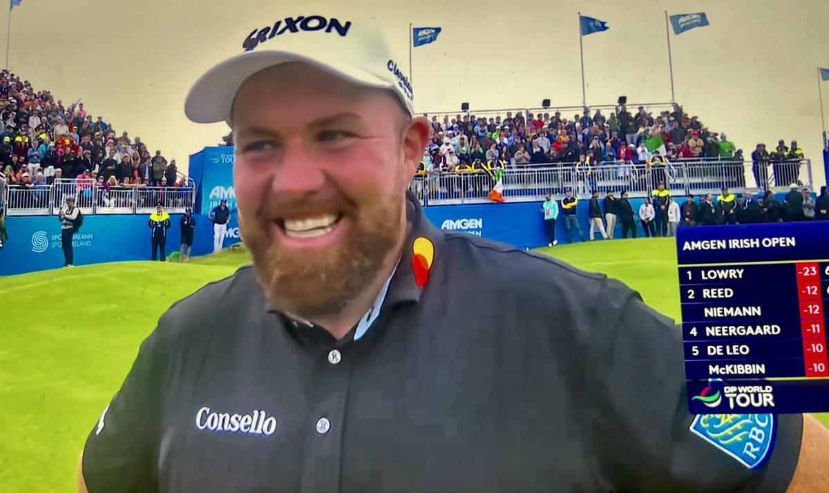 SeanRyanT's tweet photo. #ShaneLowry #Golf #Champion 🏆#AmgenIrishOpen 2026 in #Doonbeg #Clare #Ireland https://t.co/JMUXhIMxCM