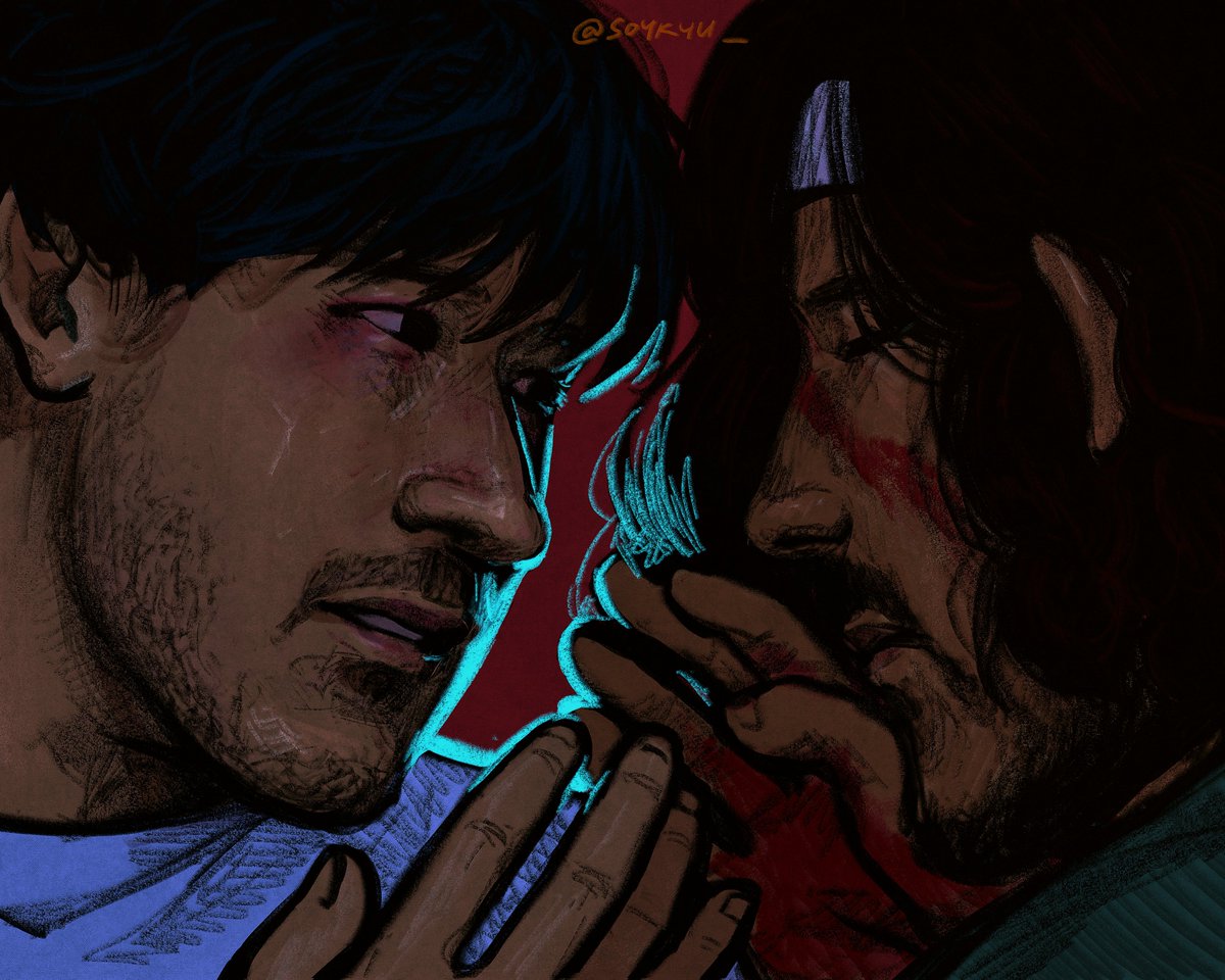 soykyu_'s tweet photo. i see you lying next to me, with words i thought i'd never speak. awake and unafraid, asleep or dead.

#theedgeofsleep #ironlung #fanart https://t.co/9hwQd4PWLd