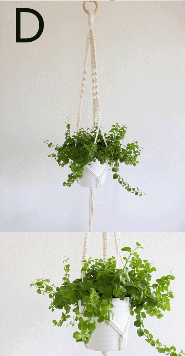 amele959046's tweet photo. Just finished my tiny macramé plant hanger! Took 20 mins with basic cotton rope—no fancy tools needed. My pothos is way happier now  #DIYHome， https://t.co/jjfjBgzGVc