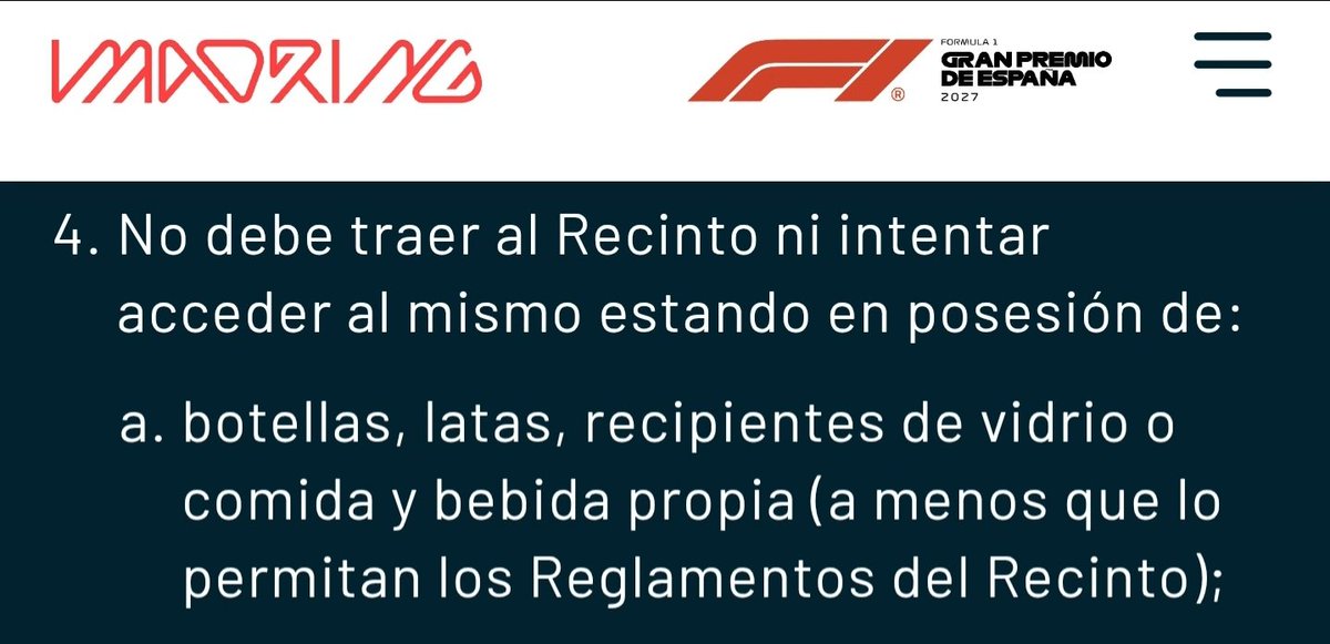 JollyJumper88's tweet photo. @marcsayagoo @PabloSanders_ Para no ser complicado, no lees lo que te ponen.
Respecto a la comida, manipulando a más no poder; que es más fácil que leerse el reglamento, el cual permite introducir comida siempre que sea para consumo personal y para la jornada a la que se asista.
Pero pa ti la perra gorda. https://t.co/6Eg5sEgFM1