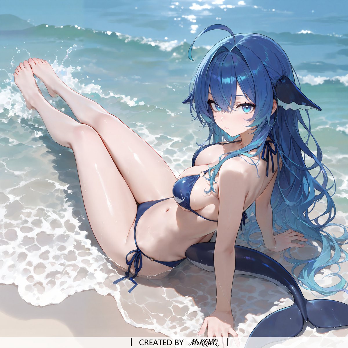 MrKQWQ's tweet photo. Leg Lift by the Sea ｜ DeepSeek
#WhaleChan #DeepSeek https://t.co/c17lxC0J9F