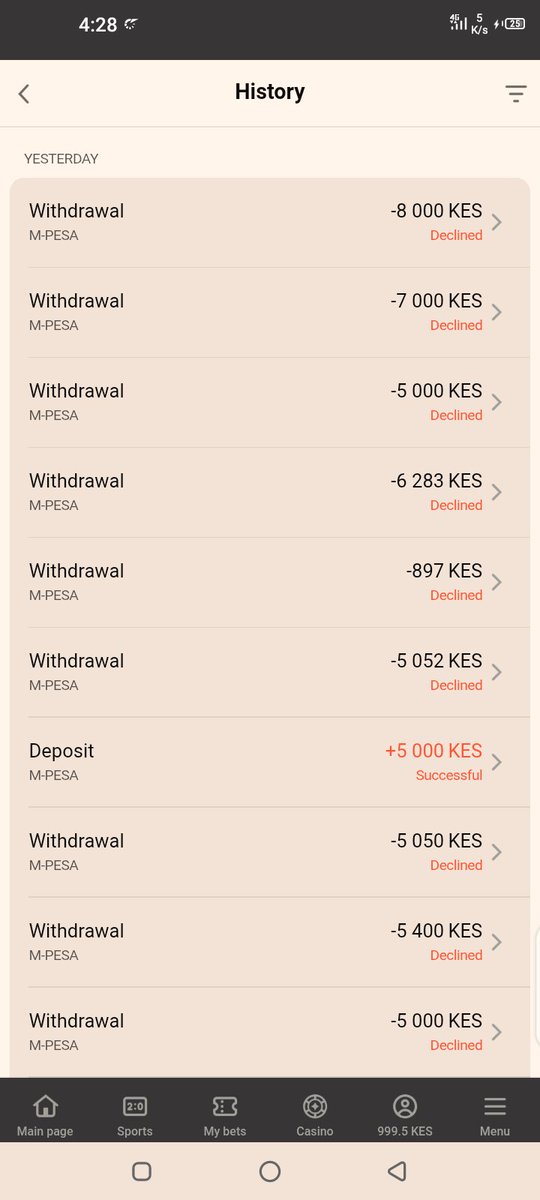 egermall254's tweet photo. @HarakaBet You can only deposit but they decline all the withdrawal until you use all the money on losses. Kindly close my betting account. I have emailed you on the same but you don't reply or do anything https://t.co/YIUW21DitS