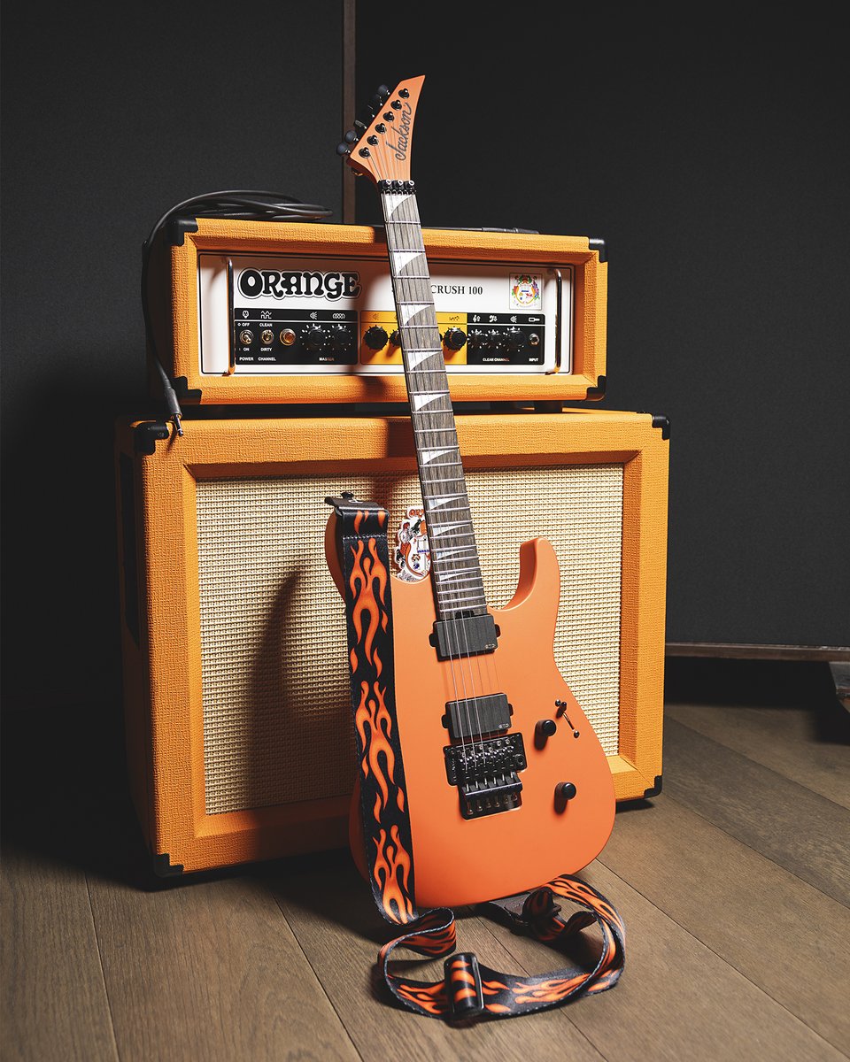 guitarcenter's tweet photo. Is it hot in here or is it just this amazing gear from @OrangeAmps, @JacksonGuitars and @PerrisLeathers? Plug in and crank it up with fresh finds like these. https://t.co/tX6d3xnoBK
