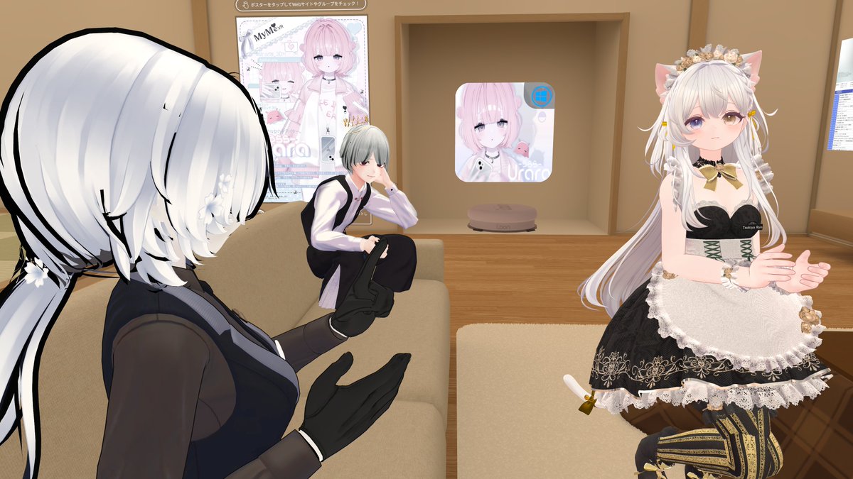 GoT_VRC's tweet photo. 可愛らしい「影ちゃん」のメイドたちです。
来週はどんなキャストたちに会えるのか…。
キャスト紹介もそ���そろ始めなければなりませんね！ https://t.co/riRaP3wi9H