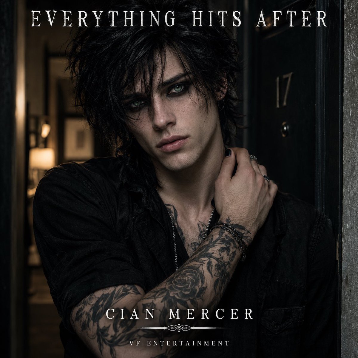 VelvetFreq's tweet photo. Cian Mercer arrives with “Everything Hits After.” Some feelings don’t break you in the moment. They wait until the door closes. 
🎙️https://t.co/ihnbRtH0aJ
Copyright 2026 Velvet Frequencies. All rights reserved.
#CianMercer #ModernEmo #EmoRock 
#VFEntertainment #VelvetFrequencies https://t.co/UOEZly1nAE