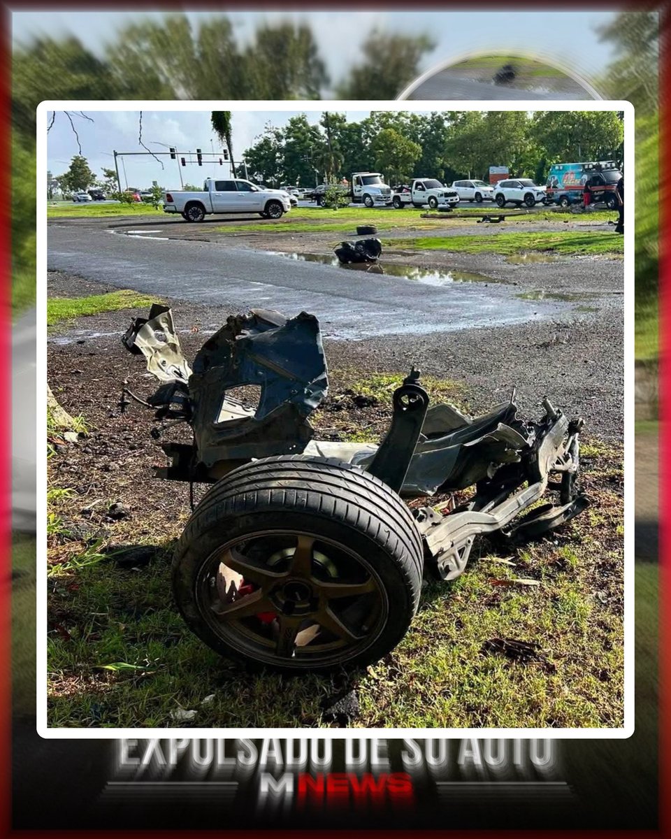 Moluskein's tweet photo. Alexander Ortiz Adorno de 23 años sufrió hoy un accidente en Toa Baja luego de perder el control de su carro, salirse de la carretera mojada, impactar un poste de cemento y salir expulsado del vehículo. 

Milagrosamente el joven se encuentra en condición estable en Centro Médico.

#MoluscoNews 
(🎥📷 @gems.puertorico)