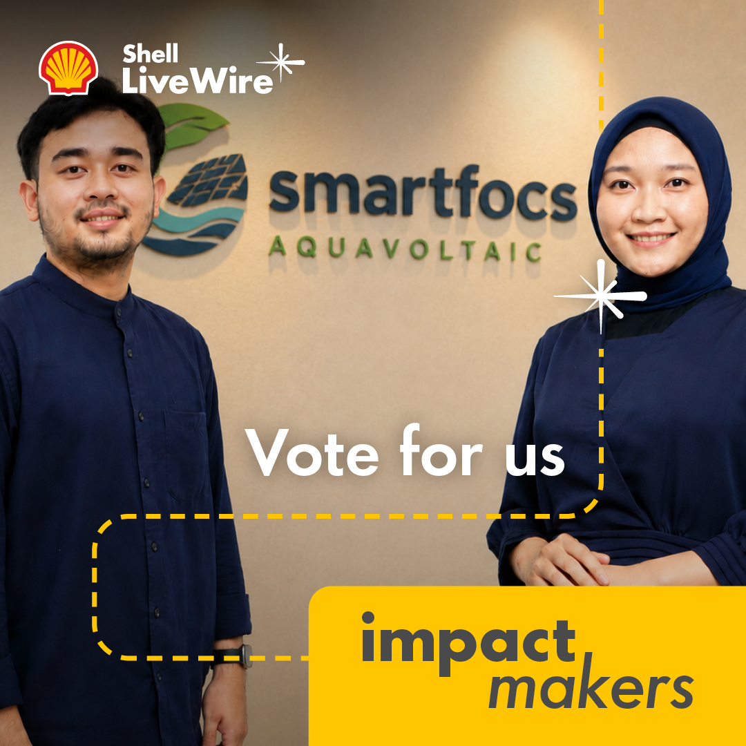 LiveWIREIntl's tweet photo. Meet Sagaria Haq, CEO, and Herviyandi Herizal, technical advisor, at Smartfocs, the Indonesian sustainability enterprise developing renewable energy-powered food and fisheries solutions for coastal communities. 

✅Do they get your vote? https://t.co/d4P2HJ0VJB https://t.co/XmBTihj3pR