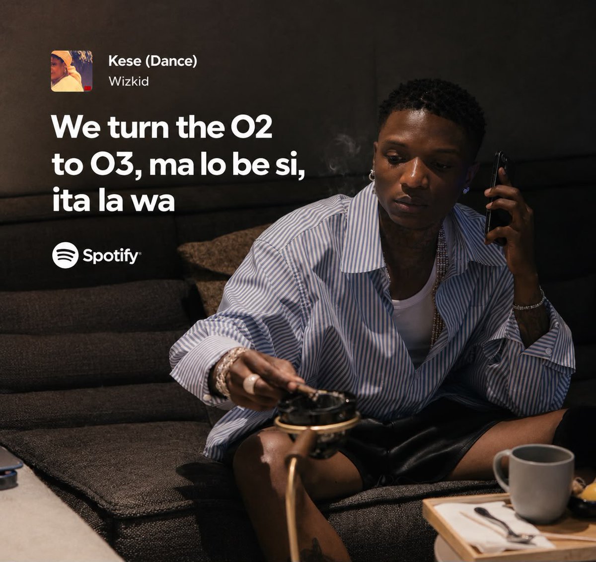 blackebony28's tweet photo. Wizkid is the only African artist who can say, “We turn the O2 to O3.” 🦅🐐

And there’s a reason he can say it.

Back in 2021, Wizkid made history at London’s O2 Arena. After selling out his first show, the demand to see him perform again was so massive that the O2 immediately released another date.

After two successful shows, Wizkid and the O2 decided to add a third date.

Three O2 Arena dates in 2021.
📍 1st — August
📍 2nd — September
📍 3rd — December

And the numbers were INSANE:

16,000 tickets sold for the first show in just 12 minutes.
16,000 tickets sold for the second show in just 2 minutes.
16,000 tickets sold for the third show in just 35 minutes.

That’s 48,000 tickets across three shows at the O2 Arena.

His achievement earned him recognition from the O2 as having three of the fastest-selling shows in the arena’s history.

So when Wizkid says “We turn the O2 to O3,” he isn’t just talking.

He literally did it.
African GOAT. 🐐🇳🇬