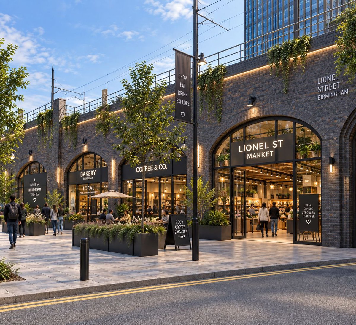 x_brum's tweet photo. A bit of fun but do we think Brum gets short changed with public realm improvements. Subway underneath Great Charles Street Queensway is pne example,  do you like the improvement made or not good enough for Brum. Is this what we should expect  or too clinical for Birmingham? https://t.co/rh76QzlM5I