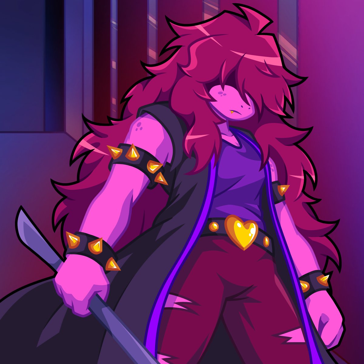 PartUmUt's tweet photo. Versus Susie fanart from old good DELTARUNE Chapter 1 💜

I can't decide, so I'm sharing both versions
¯\_(ツ)_/¯

Vs. Susie arrangement: https://t.co/ewUIZS7K5S

#deltarune #susie #deltarunechapter1 #remix #fanart https://t.co/cydxNTZZfW