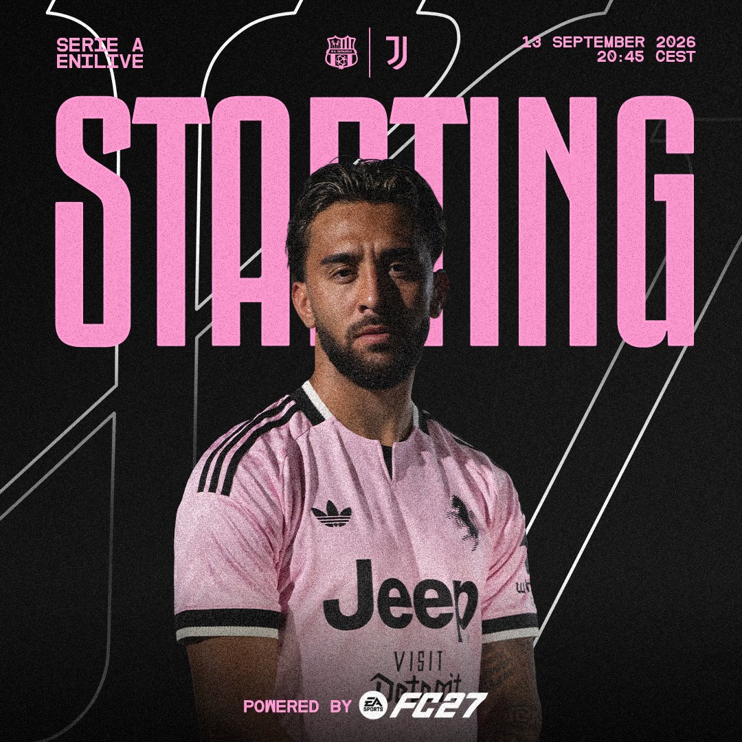 juventusfc's tweet photo. Gli 1️⃣1️⃣ titolari scelti da mister Spalletti per la partita di questa sera 📜

@EASPORTSFC @easportsfcit 

#SassuoloJuve https://t.co/HIvw1fyrAc