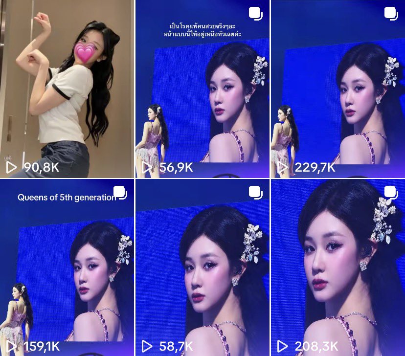 pharitachart's tweet photo. [📈] 140926

#PHARITA's visual on big screen in Macau concert Day 2 is going viral on TikTok with picture posts and edited video https://t.co/YtUaORiKGF
