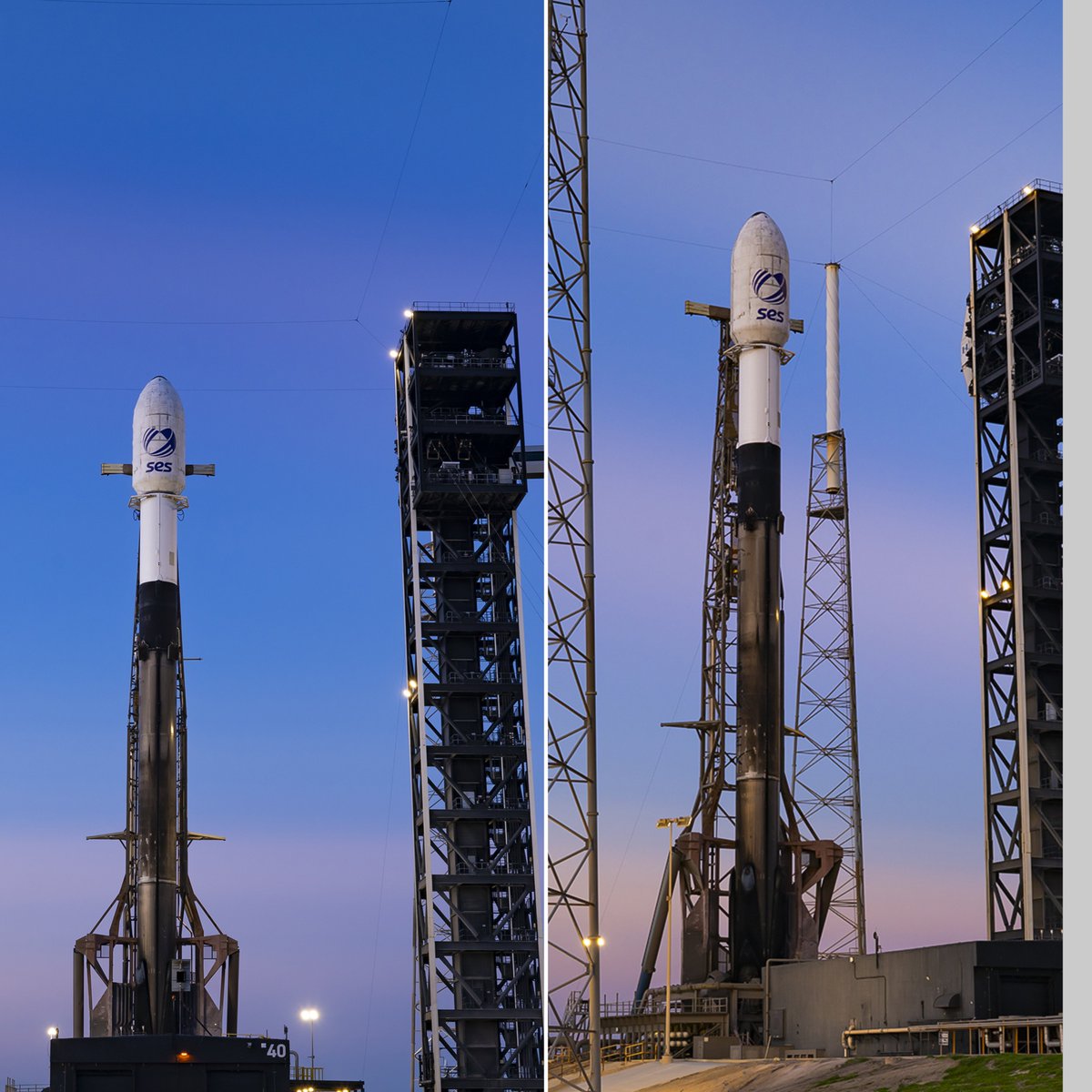 XFreeze's tweet photo. SpaceX is GO for another Falcon 9 launch in just over two hours

Targeting 2:49 p.m. ET, Falcon 9 will launch THREE O3b mPOWER satellites.....11, 12 and 13 from Cape Canaveral

This is the first O3b mPOWER launch carrying three satellites at once

B1080 is flying for the 29TH time and will attempt another landing on A Shortfall of Gravitas

Once deployed, the three Boeing-built satellites will complete SES’s 13-satellite O3b mPOWER constellation in medium Earth orbit

29 flights on one booster....and it’s still launching major commercial payloads to space
