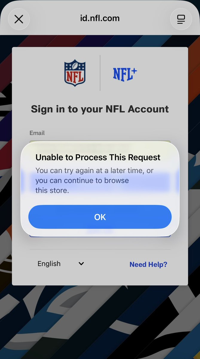 JosephDCrouch's tweet photo. Glad I can’t use something I paid for, but at least I can browse the store and spend more money. Fix your app @NFL #nfl #nfl+ https://t.co/jGkCxaI5T1