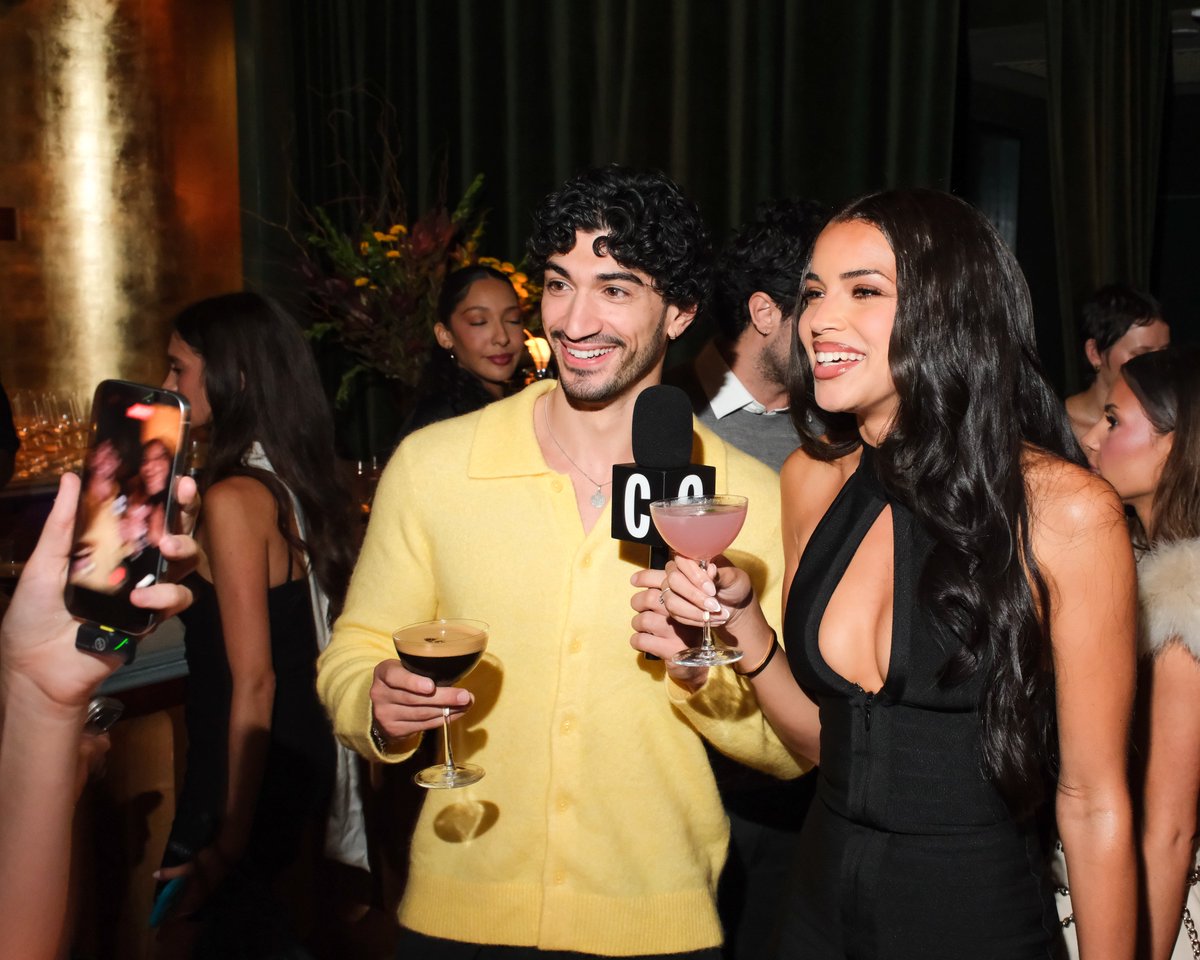 Cosmopolitan's tweet photo. Kayda with the Georgiou brothers at Cosmo's NYFW party 😍 https://t.co/iq90ocM6dK