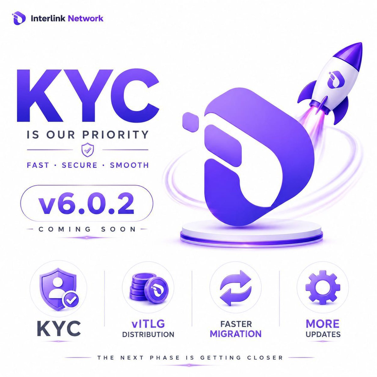 Umar3241's tweet photo. INTERLINK v6.0.2 is coming soon with exciting new developments!
🔹 Faster KYC, vITLG token distribution, quicker migration, and more improvements.
🔥 This update could take the InterLink ecosystem to the next powerful stage.
🎁 Joining link: https://t.co/e3kKk3fWE9 https://t.co/p397xOAolY