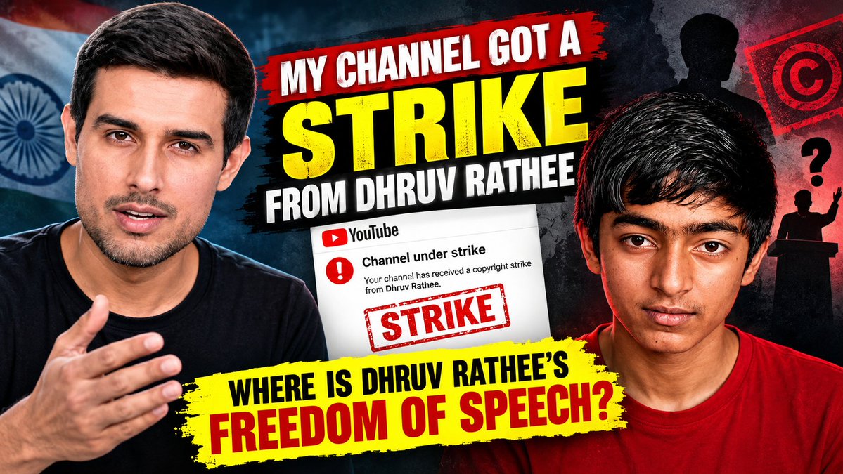 DsEducatio17182's tweet photo. My Channel Got A Strike From Dhruv Rathee | Where Is Dhruv Rathee’s Freedom Of Speech | DS Education 

New video link 
👇👇👇
https://t.co/vvUwFs2jNJ

#DhruvRathee #FreedomOfSpeech #YouTubeStrike #DSEducation #YouTube
#DhruvRathi #FreedomOfSpeech #YouTubeStrike https://t.co/WcznmkA9DW