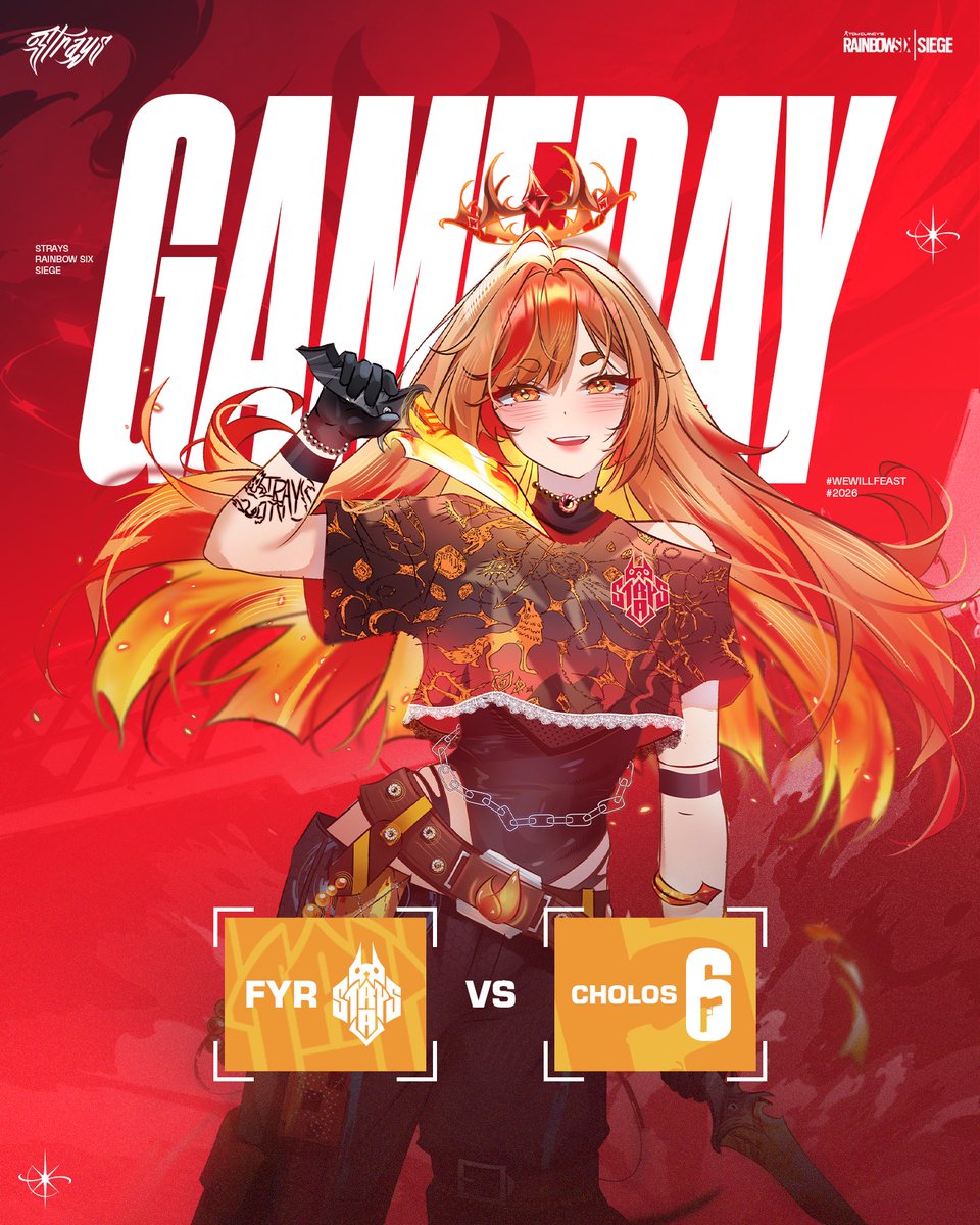 FYRStrays's tweet photo. Today our R6 roster plays against Cholos in the @XenonGamingGG Tournaments Grand Final. 

The boys will also be competing in Florida at an Ubisoft LAN later this month, and a bigger LAN in October. More information on this later!

For this tournament; you can tune in and support them here: https://t.co/ccGQVAKgfJ