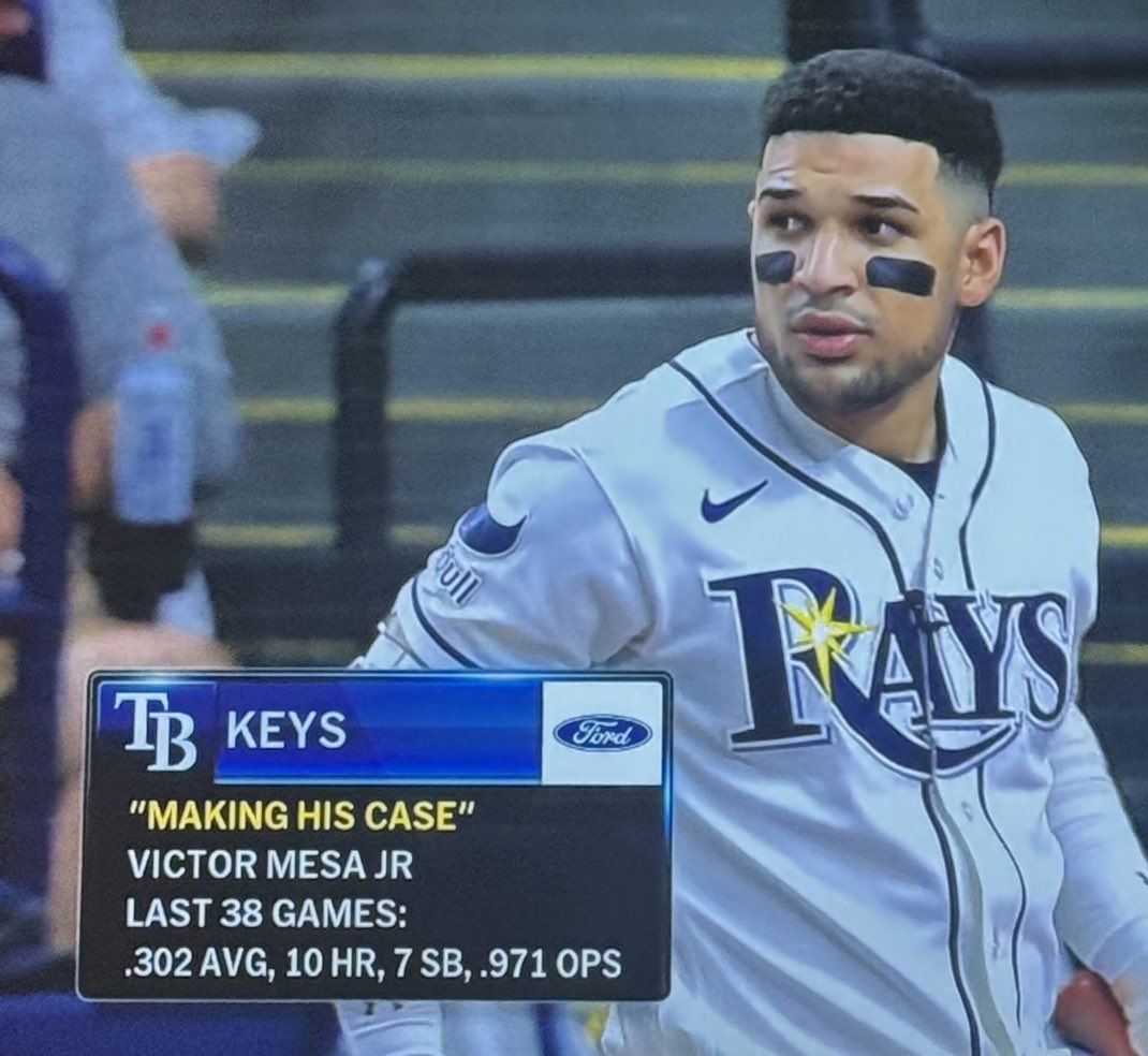 MiamiMarlins_UK's tweet photo. Marlins traded ‘surplus’ talent to the Rays, in Victor Mesa Jr and Liam Hicks. 

Rays are good. Marlins are not. 

Makes you wonder https://t.co/8VDzZ2e78U