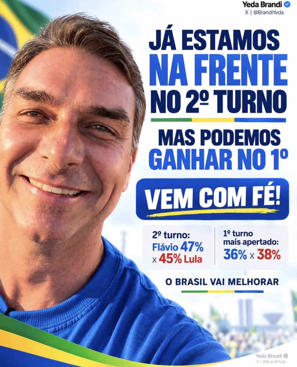 BrandiYeda's tweet photo. Se você já decidiu votar no Flavio no 2o turno, mas tem dúvida do voto no 1o turno, ainda está na dúvida, eu te convido a pensar estrategicamente e ser o decisor do voto no 1o turno. Faça o voto decisivo e útil para o Brasil. 
É para tirarmos o PT, e vamos juntos!
🟦🟨🟩 https://t.co/SMmqhJCZWV