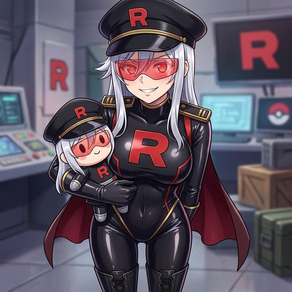 LenaInLatex's tweet photo. Team Rocket is looking into the plushie market and will begin selling marketable plushies of its members!
You know you wanna buy mine~ 
It's so soft and huggable~
It totally won't brainwash you into submitting to Team Rocket~
It'll only brainwash you to snuggle its cuteness 🩵 https://t.co/ZAj6Ipprwx