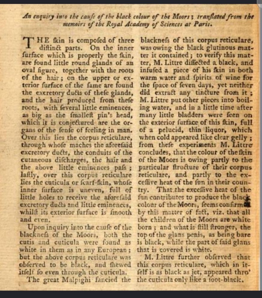 Is_He_This_Real's tweet photo. @Mellomusprime @TravelKing711 @John55950956518 @Coop3Big If you're going to use AI, at least ask it for primary sources. Do you not see it's pulling it's info from YouTube?  Ask the Royal Academy of sciences at Paris why they dissected human skin trying to determine the cause of blackness of the moors. https://t.co/OWphbdvV6g
