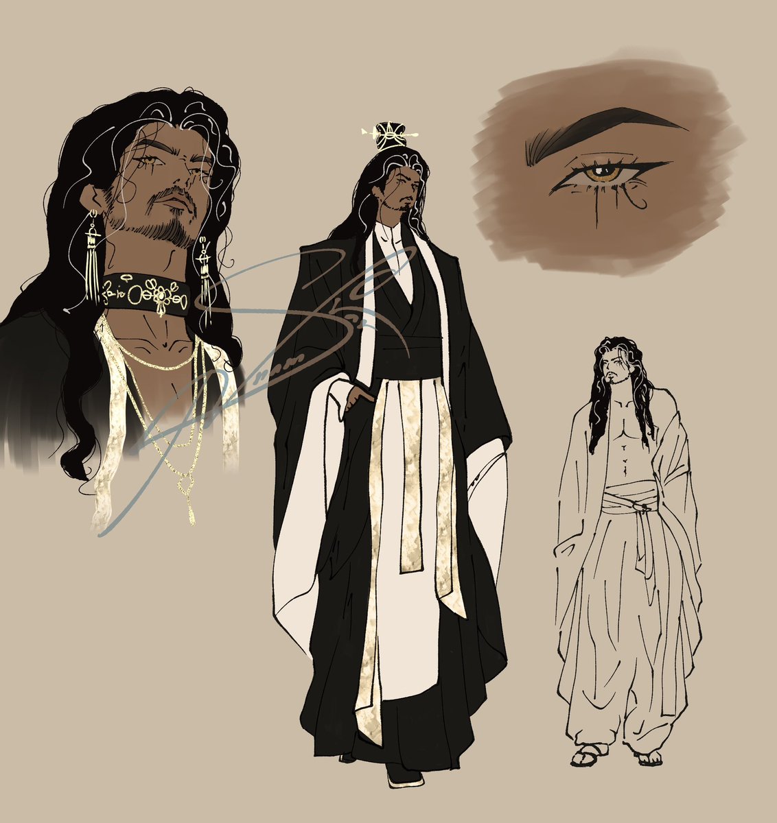 SvarNnam's tweet photo. attempted to put an anti glare thing on my tablet and fucked it up so bad I somehow damaged my screen. but still we persist #originalcharacter #digitalart #emperor https://t.co/2JzAQWUqNT