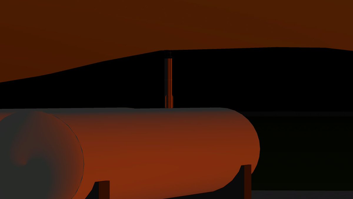 KeplerAero's tweet photo. The first Trinity booster rolled to the test site ahead of structural qualification testing. This will require several loads to verify the cryogenic oxygen and methane tank along with holding pressurization of the vehicle for long periods of time. https://t.co/L2NoRhANKk