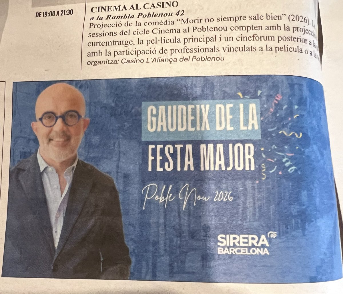 bsolamata's tweet photo. Hola @PPBarcelona_ per felicitar les festes del barri del Poblenou (TOT JUNT) de Barcelona, cal escriure malament el nom del barri?És ignorància?, és un descuit?, és mala bava per no voler fer cas als que en saben (és a dir, l’@iec)? O una mica de tot? La gaudirem sense faltes! https://t.co/XVeiyoEMFL