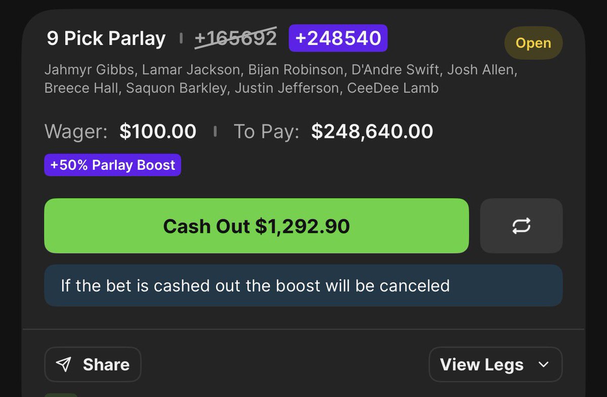 itsCblast's tweet photo. Cash it or let it ride? 🏈 https://t.co/GpxBC3BThT