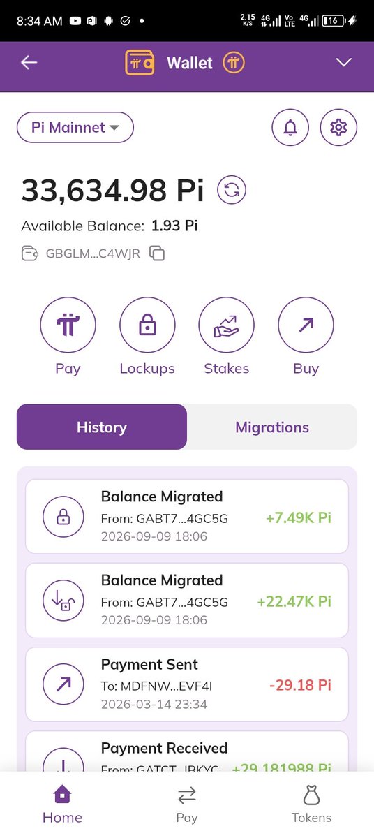 pi_gossip's tweet photo. My Pi 2nd Migration landed on my wallet with a figure I did not expect 😳
This is a big surprise to me https://t.co/yqikH9p0jK