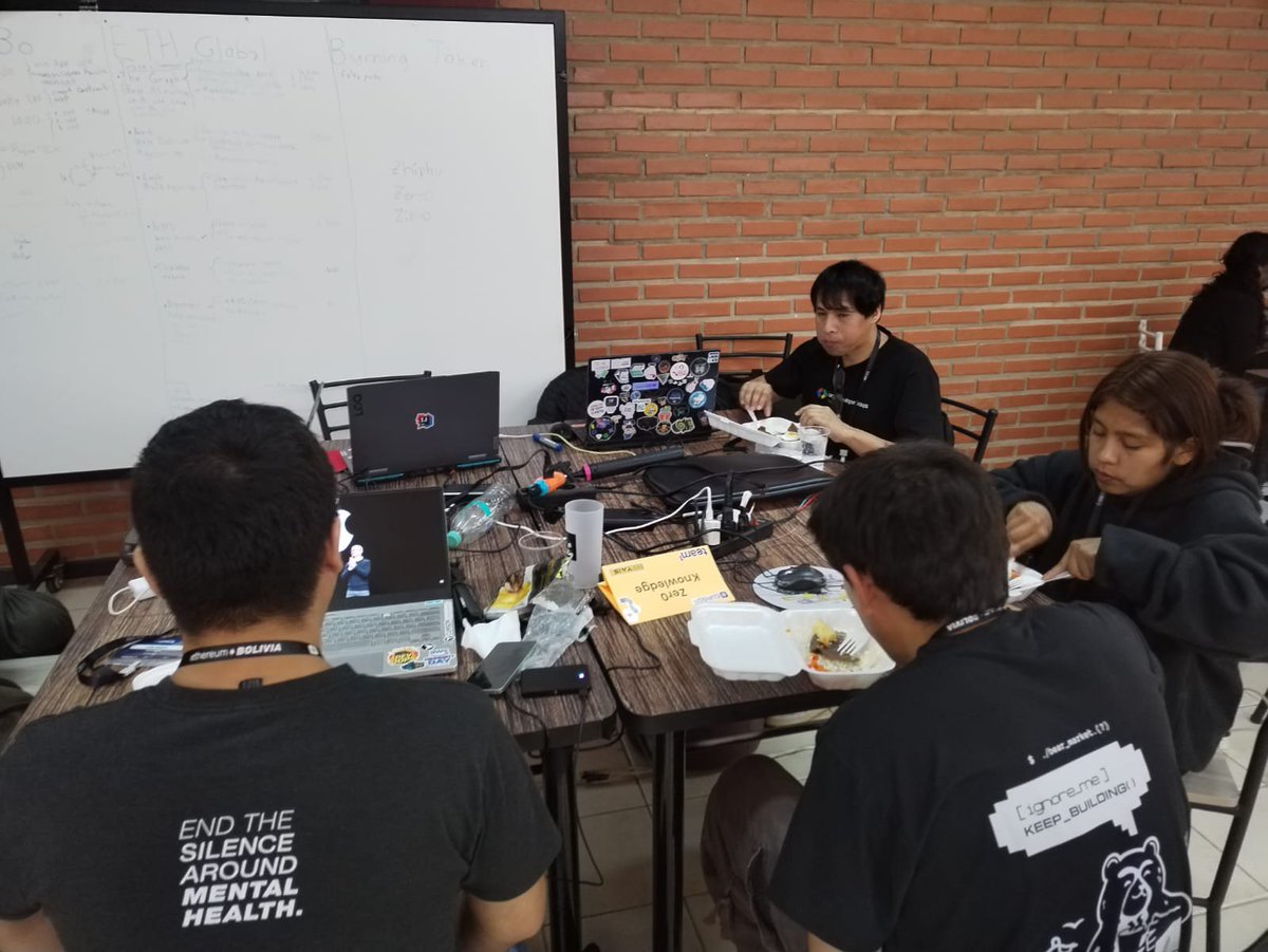 EthereumBo's tweet photo. Día 2: llegó la hora de construir 💻🔥

Si el 1er día fue para conocer, aprender y plantear ideas… el sábado tocó ponerlas en marcha.

Los equipos dedicaron gran parte del día a codear, diseñar, armar y darle forma a sus proyectos ⏳🚀

🧵 1/4 https://t.co/zK4Xcy1sd2