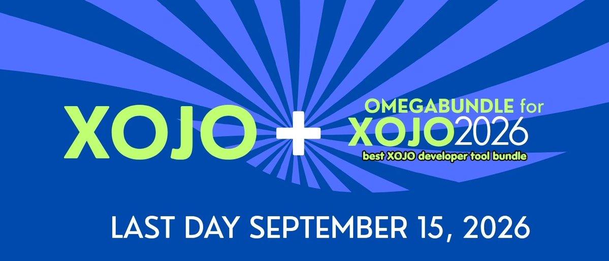 omegabundle's tweet photo. Ready to leave WinDev + SaaS licensing behind? Xojo + OmegaBundle for Xojo 2026 costs less. Offer ends Sept 15, 2026. Discover why a long-time WinDev customer switched: https://t.co/pWeCzgkj8K 
#Xojo #windev https://t.co/Rifn1N0Qoz