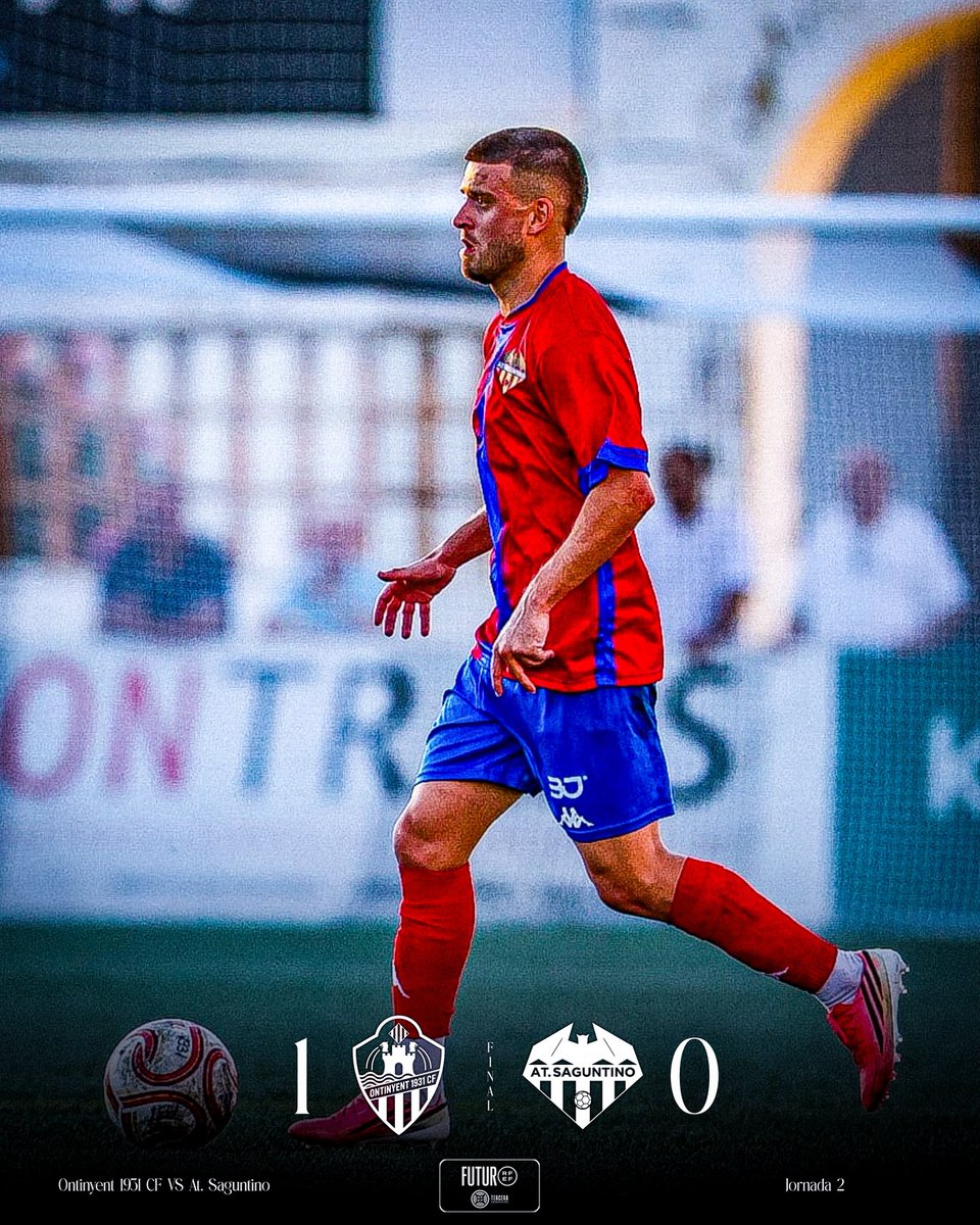 AtcoSaguntino's tweet photo. FINAL DEL PARTIDO
Ontinyent 1931 CF 1️⃣ - 0️⃣ Atlético Saguntino
#Ontinyent1931CFAtSaguntino #GanamosJuntos #3RFEF6 #Futbol #Jornada2 https://t.co/xNgOpVnYV3