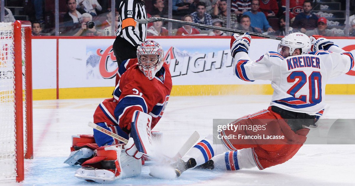 HabsOnReddit's tweet photo. Carey Price on Chris Kreider last year:

“It was part of (the knee injuries)…I wouldn’t call it the problem.”

“But no, I don’t harbour any animosity towards him. It was just a play and it was the playoffs and it was kind of a quick play. I definitely don’t harbour any ill will towards him.”