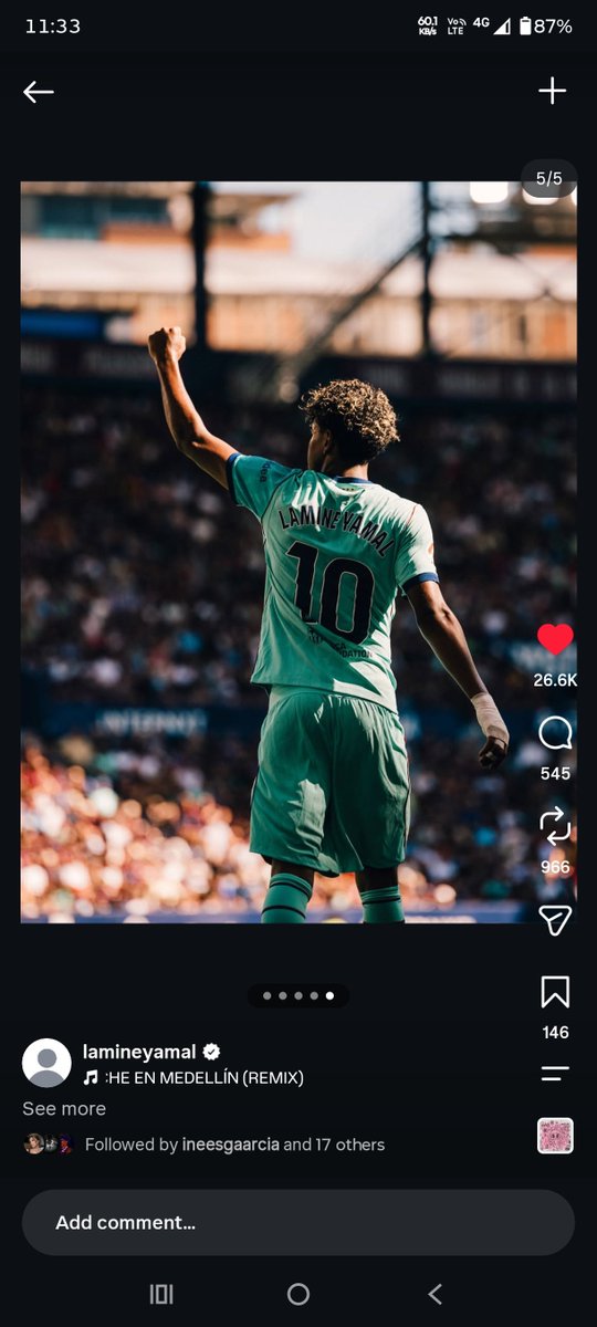 llIIllIIlIIll1's tweet photo. 🚨📲📷 Just Now : Lamine Yamal post on Instagram | He is Back 🔙 | https://t.co/8JCIYEt5uF