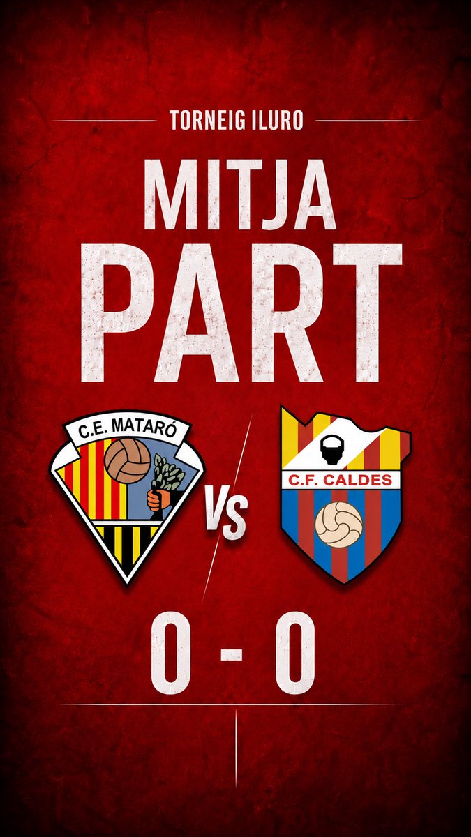 cfcaldes's tweet photo. Mitja part en el Trofeu Iluro 🔥

❤️ Caldes de Montbui 0-0 @ce_mataro 💙

Seguim! 🚀 https://t.co/ZrCpHE2kX2