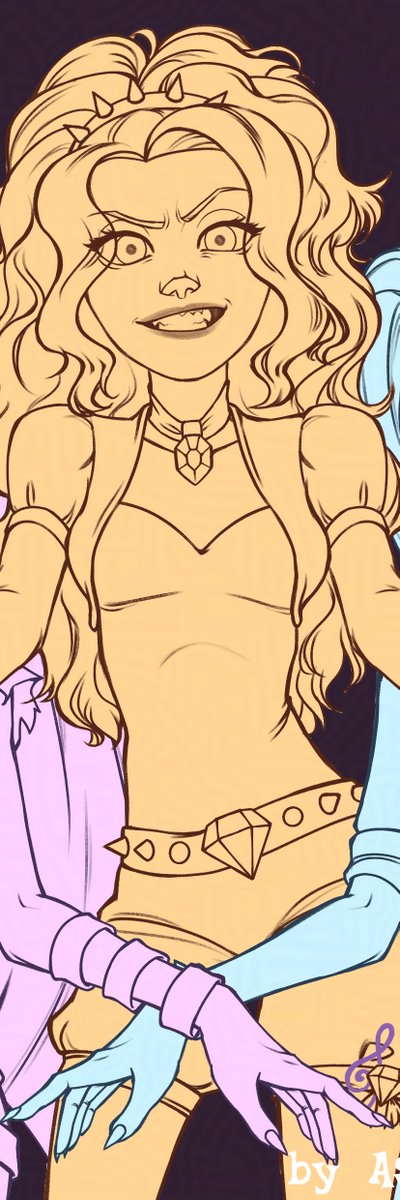 Asyajamm's tweet photo. I’ve been a huge sucker for cartoon villains since childhood ψ( ` ∇ ´ )ψ
#mlp #dazzlings https://t.co/s4b6bJM02R