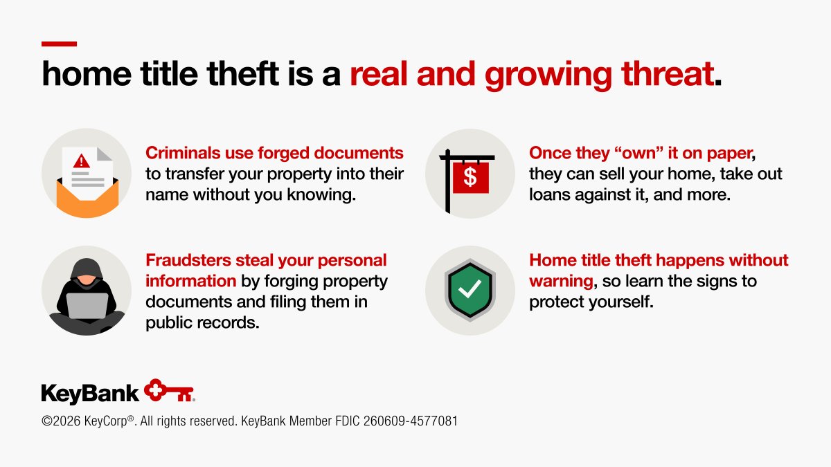 HEADLINE: \nhome title theft is a real and growing threat.\n\nSUBHEAD 1:\ncriminals use forged documents to transfer your property into their name without you knowing.\n\nSUBHEAD 2:\nonce they \u201Cown\u201D it on paper they can sell your home, take out loans against it and more.\n\nSUBHEAD 3:\nfraudsters steal your personal information by forging property documents and filing them in public records.\n\nSUBHEAD 4:\nhome title theft happens without warning so learn the signs to protect yourself.